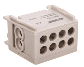 Blok rozdzielczy kompaktowy BRC 25-1/2 szary R33RA-02030000101