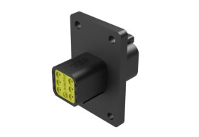 Złącze kabla 6-pinowe Amphenol Industrial 3-rzędowe Męski 13A AT Montaż na panelu Połączenie zagniatane Gniazdo