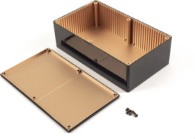 ABS enclosure, (L x W x H) 191 x 110 x 61 mm, black (RAL 9005), IP54, 1591REBK