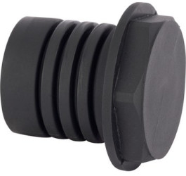 Dummy plug, (H) 33.5 mm, head Ø 42.2 mm, PA, black, for SILVYN FPAX T/Y systems, 55507372