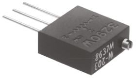 Potencjometr dostrojczy 10kΩ THT 1W 25 -zwoje Regulacja górna 1,52 mm