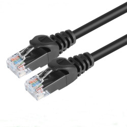 Kabel LAN kat.6 UTP 1m czarny NEPOWER Patchcord