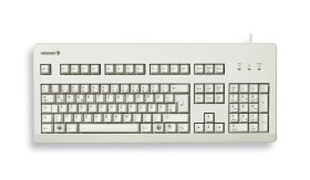 Klawiatura przewodowa, kolor: Jasnoszary, PS/2, USB, QWERTY (Wielka Brytania), Cherry