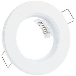 Oprawa Podtynkowa Stała Okrągła ARDALI Biała Blacha MR16 GU10