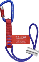 KNIPEX 00 50 13 T BK pętle adaptera z karabińczykiem stałym do zabezpieczenia narzędzi przed upadkiem 186 mm Knipex 00 5