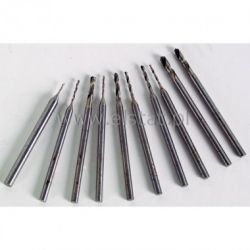 Zestaw wierteł 0,6-2,3mm 10szt, uchwyt 3mm DREMEL