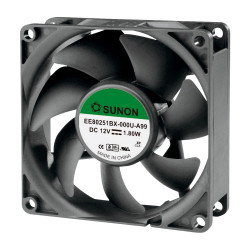 Sunon&#xAE; EE80251BX-000U-A99 DR Brushless Axial Fan 12V DC 80 x 80 x 25mm