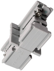 Deko Light 710019 D Line mechanischer Verbinder Element systemu szynowego wysokonapięciowego Szyna prądowa 3-fazowy szar