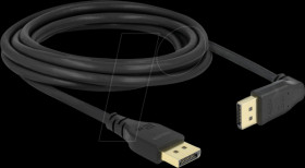 87151 DisplayPort 1.4 cable, 8K 60 Hz, angl., w/o lockm.. 3.0 m