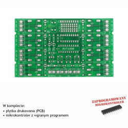 Moduł przekaźników do sterowania oświetleniem, PCB i mikroprocesor do projektu AVT1998