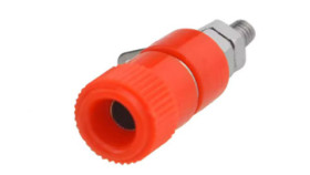 Banana plug red chassis