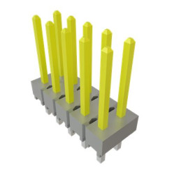 Wtyk PCB 10-pinowe raster: 2.54mm 2-rzędowe Samtec Przewlekany