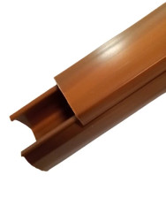 Listwa elektroinstalacyjna nierozprzestrzeniająca płomienia 2m z taśmą samoprzylepną typ LST15x10 ciemne drewno EKO 68585 /36m/