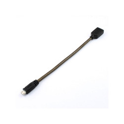 Kabel USB gn.A-mikroUSB 2.0 0,2m OTG gniazdo-wtyk UNITEK Y-C438GBK