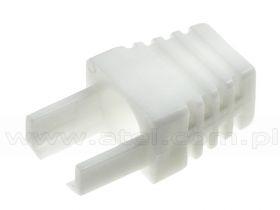 Osłonka wtyku RJ-45 (8p8c), biała, wewnętrzna