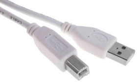 Kabel USB, dł. 2m, kolor: Biały