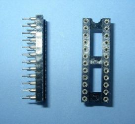 24W-PIN PRECYZYJNA PODSTAWKA WĄSKA 0,3'