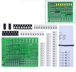 NAUKA LUTOWANIA ELEMENTÓW SMD - DIODY LED - ZESTAW DO SAMODZIELNEGO MONTAŻU (KIT-LEDSMD)