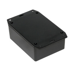 1591XXSFLBK Hammond Multipurpose Black FRABS Enclosure Flanged Lid 110 x 82 x 44mm