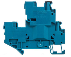Złączka szynowa 2-piętrowa 2,5mm2 śrubowa/wtykowa niebieska UTTB 2,5/2P-PV BU 3060487 /50szt./