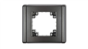 Kompletna Ramka Uniwersalna Pojedyncza Grafitowy 11Fr-1