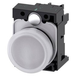 Siemens 3SU11026AA601AA0 SIRIUS ACT indicator light 24V white round