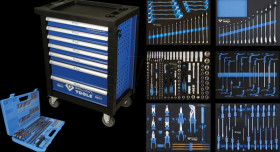 BT153473 Workshop trolley with 7 drawers and 473 tools