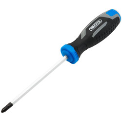 Draper 13444 Pound Thru Phillips Soft Grip Screwdriver, PH2 x 125mm