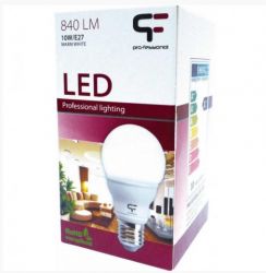 LAMPA LED 10W E27 3000K CIEPLA BIALA