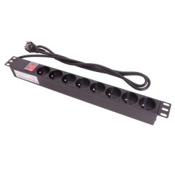 Listwa zasilająca 19 cali 8x230V z wyłącznikiem LZ1U8GW