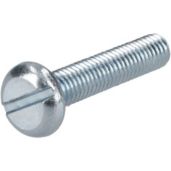 R-TECH 337027 Slotted Pan Head Machine Screws BZP M5 25mm - Pack Of 100