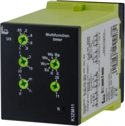 Timer Relay Wciskane 110 → 240 V ac, 24V ac/dc DPDT 2-stykowy Tele 1 s → 30dni K3ZM11 Wielofunkcyjne