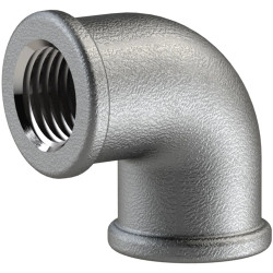 Angle, 25 bar, malleable cast iron, hot-dip galvanized, for pipe systems, 112892