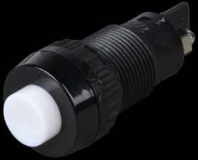 1.10.102.001/0205 Button, NO, 250 V, 2 A, Ø 16.2 mm, white