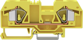 2-wire feed-through terminal, cage clamp, 0.2-16 mm², 1 pole, 76 A, 8 kV, yellow, 283-906