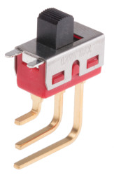 Przełącznik suwakowy, SPDT, montaż PCB, 20V ac/dc, 400 mA przy 20 V, -30 → +85°C, RS PRO