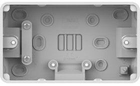 Puszka elektroinstalacyjna, seria: Lisse, l. ścieżek: 2