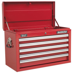 Sealey AP33059 Topchest 5 Drawer with Ball Bearing Runners - Red
