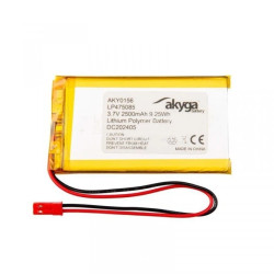 Akumulator Li-Po 3,7V 2500mAh PCM JST 2.54 2-Pin 150mm AKY0156 LP475085