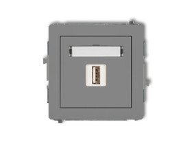 DECO Gniazdo USB-AA 3.0 szary mat 27DGUSB-5 KARLIK