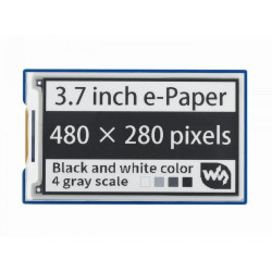 3.7" E-Ink Display HAT for Raspberry Pi (480×280)