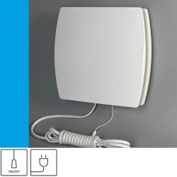 Wentylator domowy Eol F12 przewód z wtyczką, fi 120 mm, kolor biały