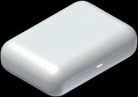 ABS enclosure, (L x W x H) 80 x 56 x 24.5 mm, light gray (RAL 9018), IP54, 10007.5