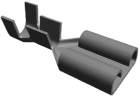 Konektor płaski Żeński 6.35 x 0.81mm długość 0.753cal Izolacja: Nieizolowane Nikiel