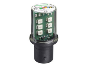 DIODA LED Z TRZONKIEM BA 15D 24V ŻÓŁTA