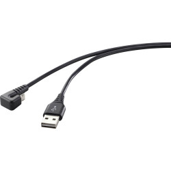 Renkforce RF-4598342 USB 2.0 cable USB-A to Micro-B 1m Black