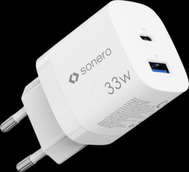 X-PS121 USB-Ladegerät, 33 W, GaN, PD, 1x USB-C, 1x USB-A, weiß