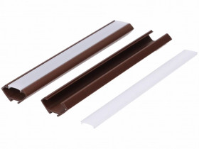 Profil led PCV Corner 22x12 2m brązowy ML