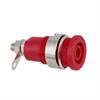 BANANEK gniazdo do obudowy nikiel czerwone 32A 1000V