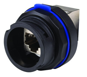 Złącze Ethernet Żeński Złącze RJ45 Montaż w puszce Cat6a AXINDUS 1-żyłowe